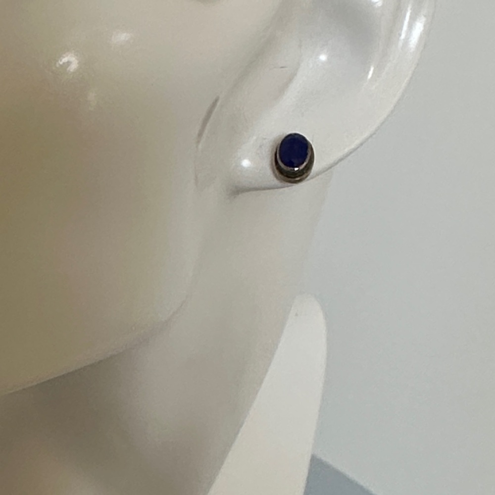 Elegant 925 Sterling Silver Lapis  Earrings​